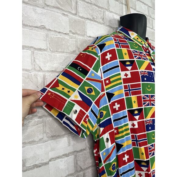 Forever 21 Button Down Shirt Flags - Picture 5 of 13